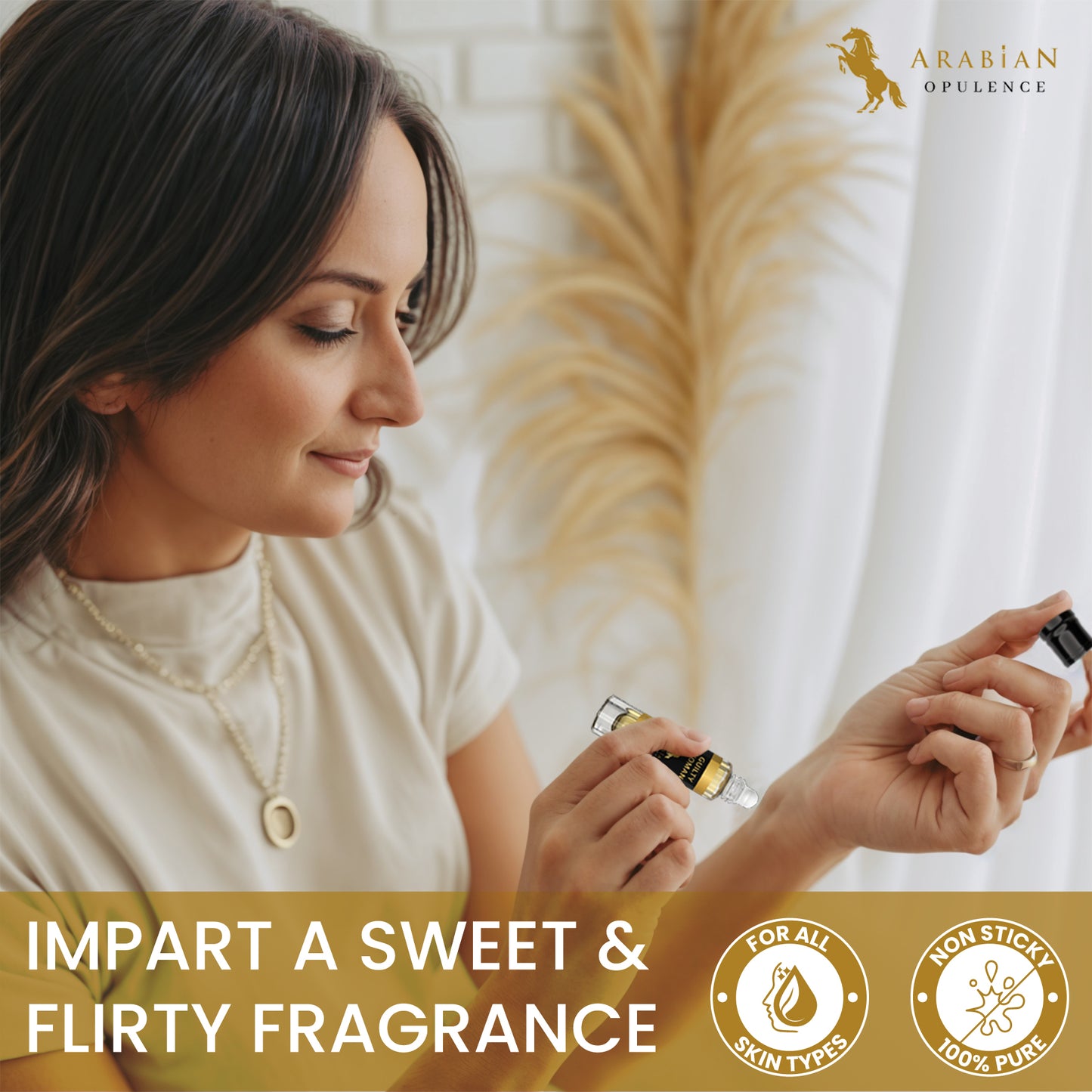 FR123 GUILTY WOMAN - An Amber Floral Perfume Body Oil | Long-Lasting Alcohol-Free Fragrance