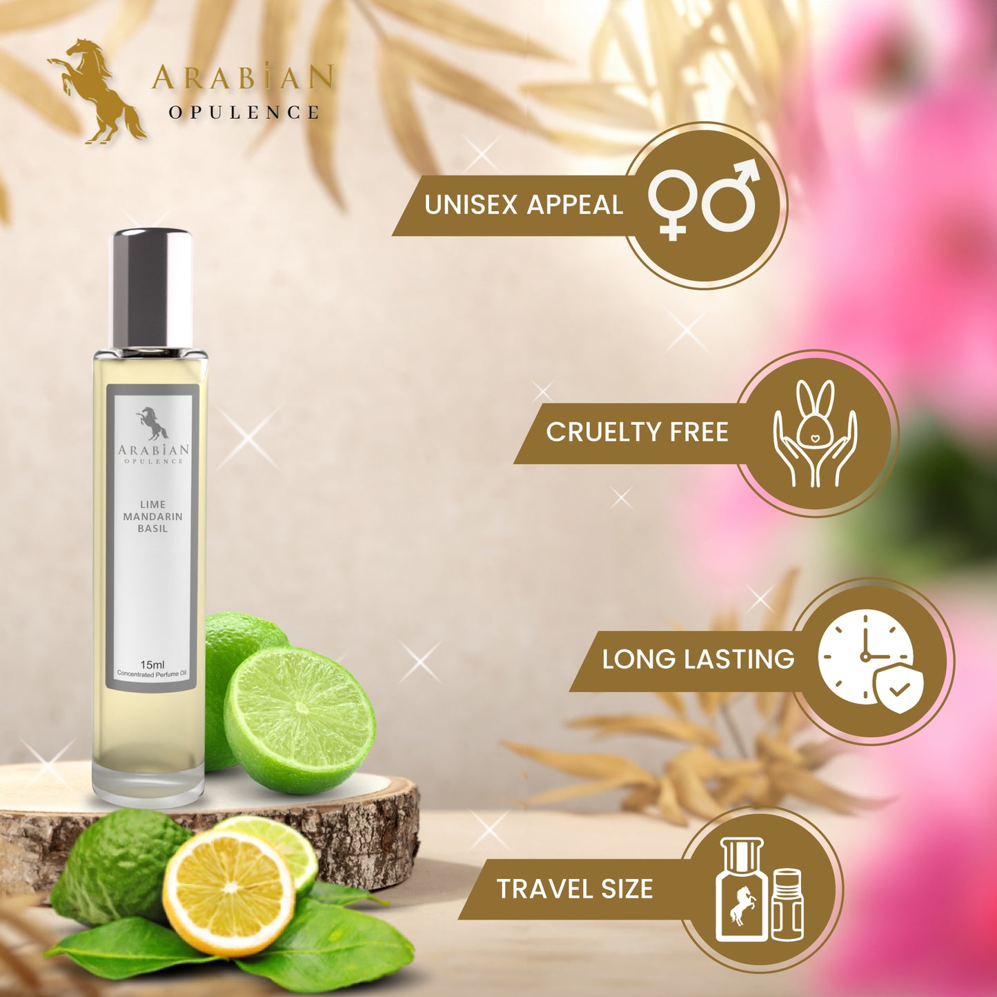 FR187 LIME, MANDARIN AND BASIL - Perfume Body Oil - Alcohol Free