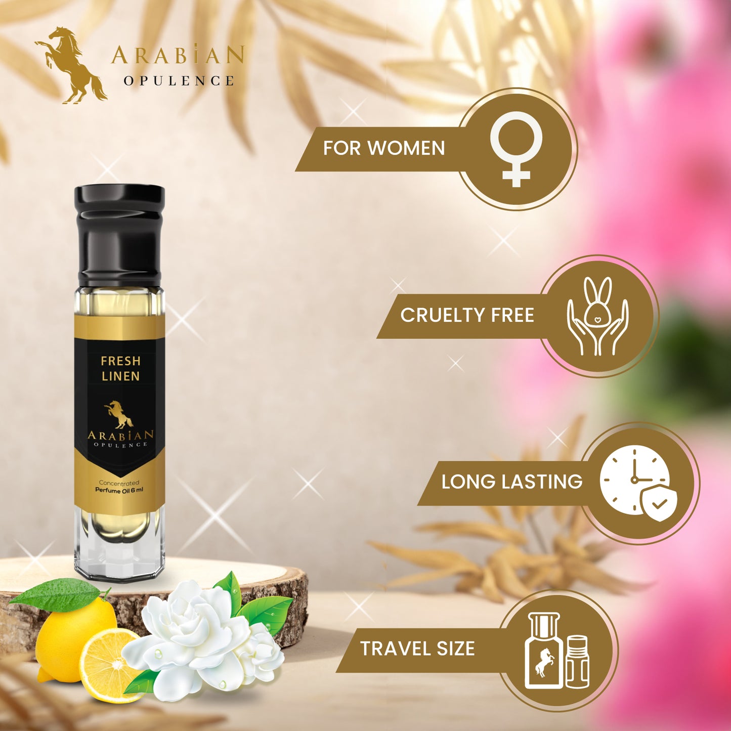 FR298 FRESH LINEN - Perfume Body Oil - Alcohol Free