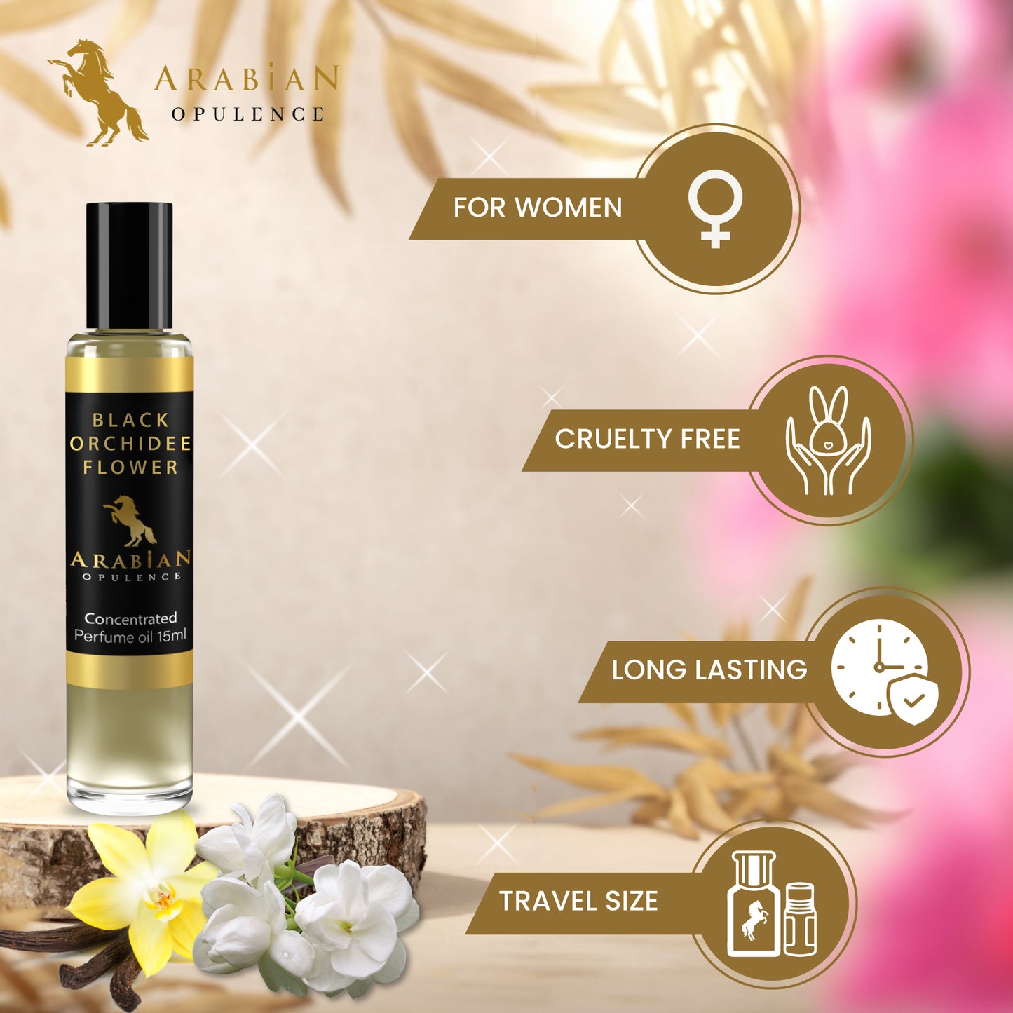 FR44 Black Orchidee Flower W Perfume Body Oil | Alcohol-Free | 15ml