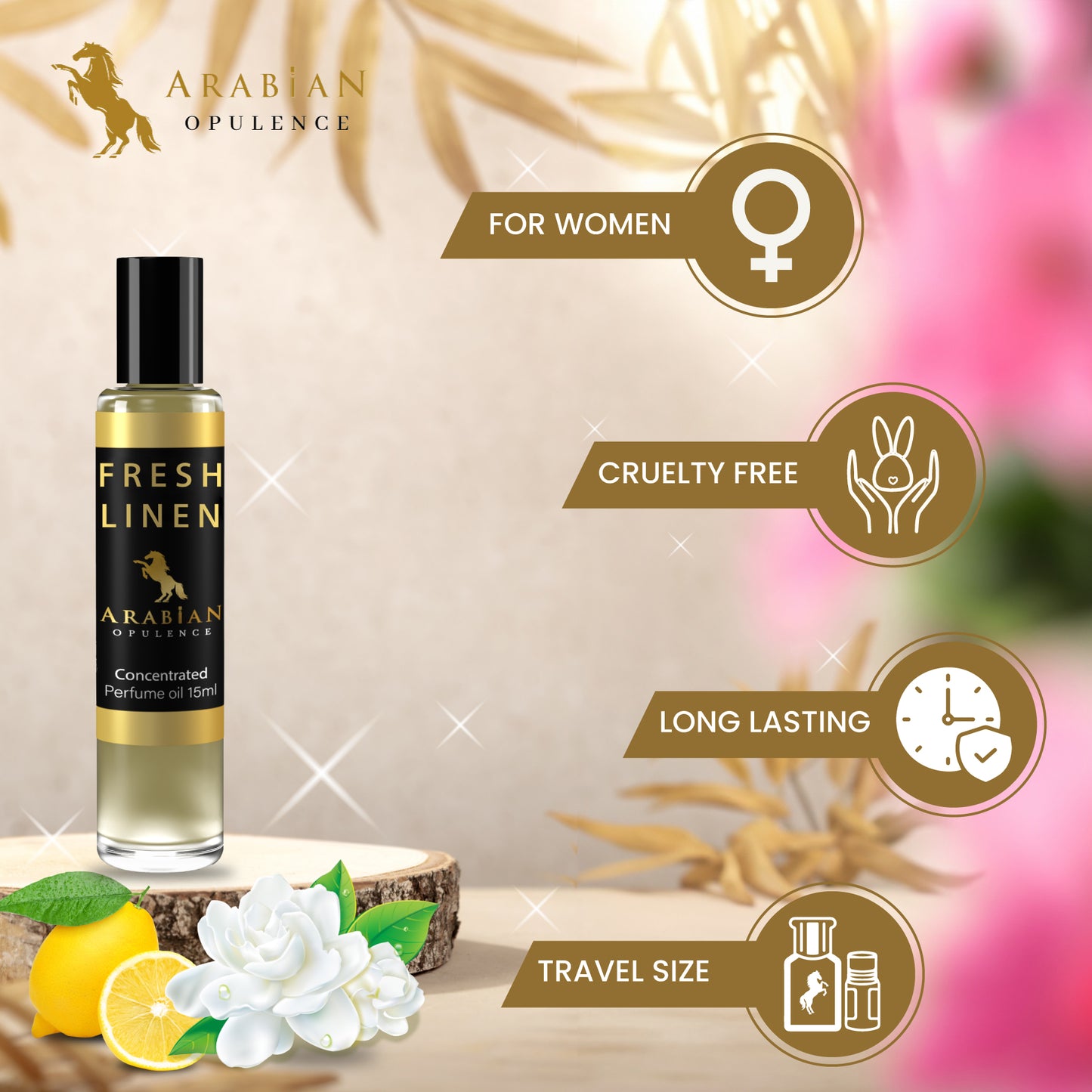 FR298 FRESH LINEN - Perfume Body Oil - Alcohol Free