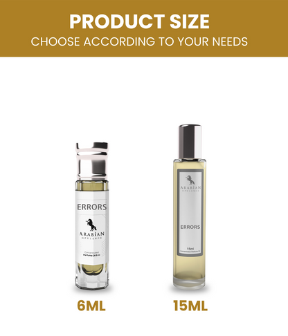 FR102 ERRORS M - An Aromatic Foguere Roll-On Body Perfume Oil For Men | Long-Lasting Alcohol-Free Fragrance