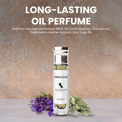 FR114 FABULOUS,  A unisex leather Roll-On Body Perfume Oil | Long-Lasting Alcohol-Free Fragrance