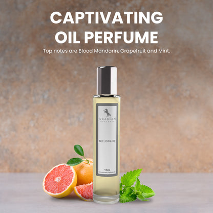 FR1 MILLIONAIRE -  perfume oil for men. - Perfume Body Oil - Alcohol Free