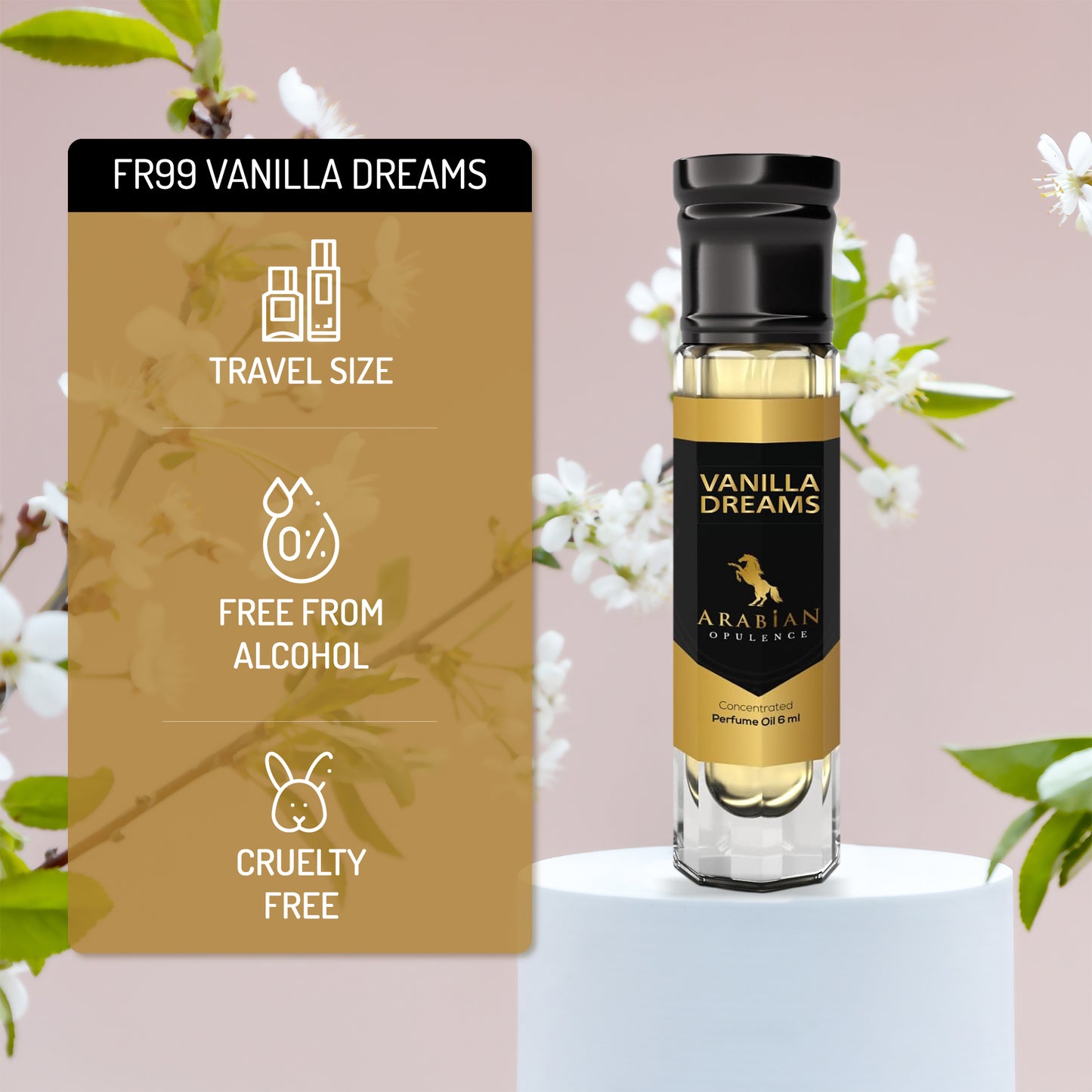 FR99 DREAMY VANILLA - Perfume Body Oil - Alcohol Free