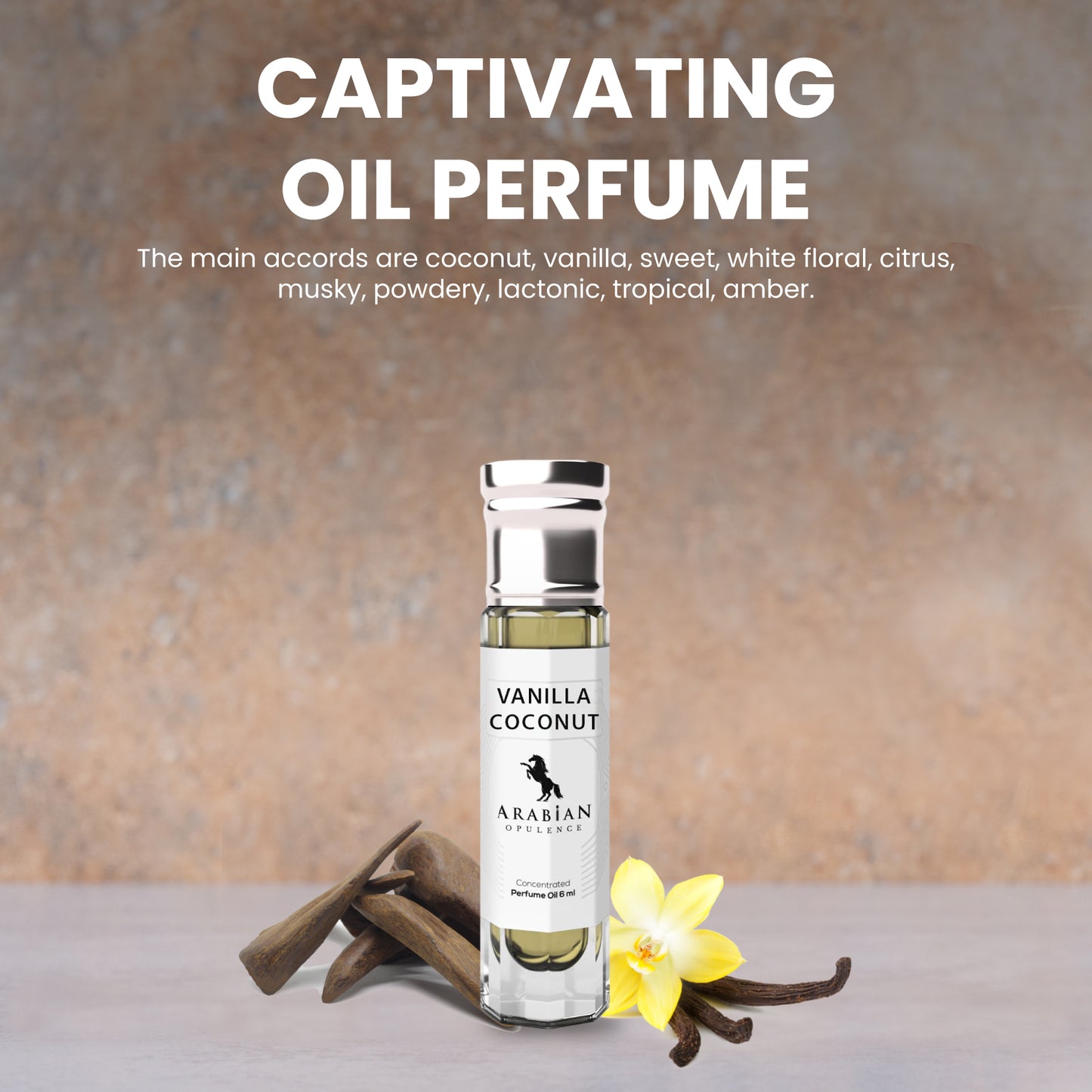 FR291 VANILLA COCONUT - Perfume Body Oil - Alcohol Free
