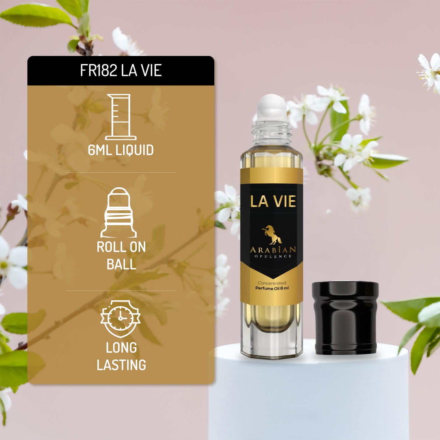 FR182 LA VIE W - Perfume Body Oil - Alcohol Free