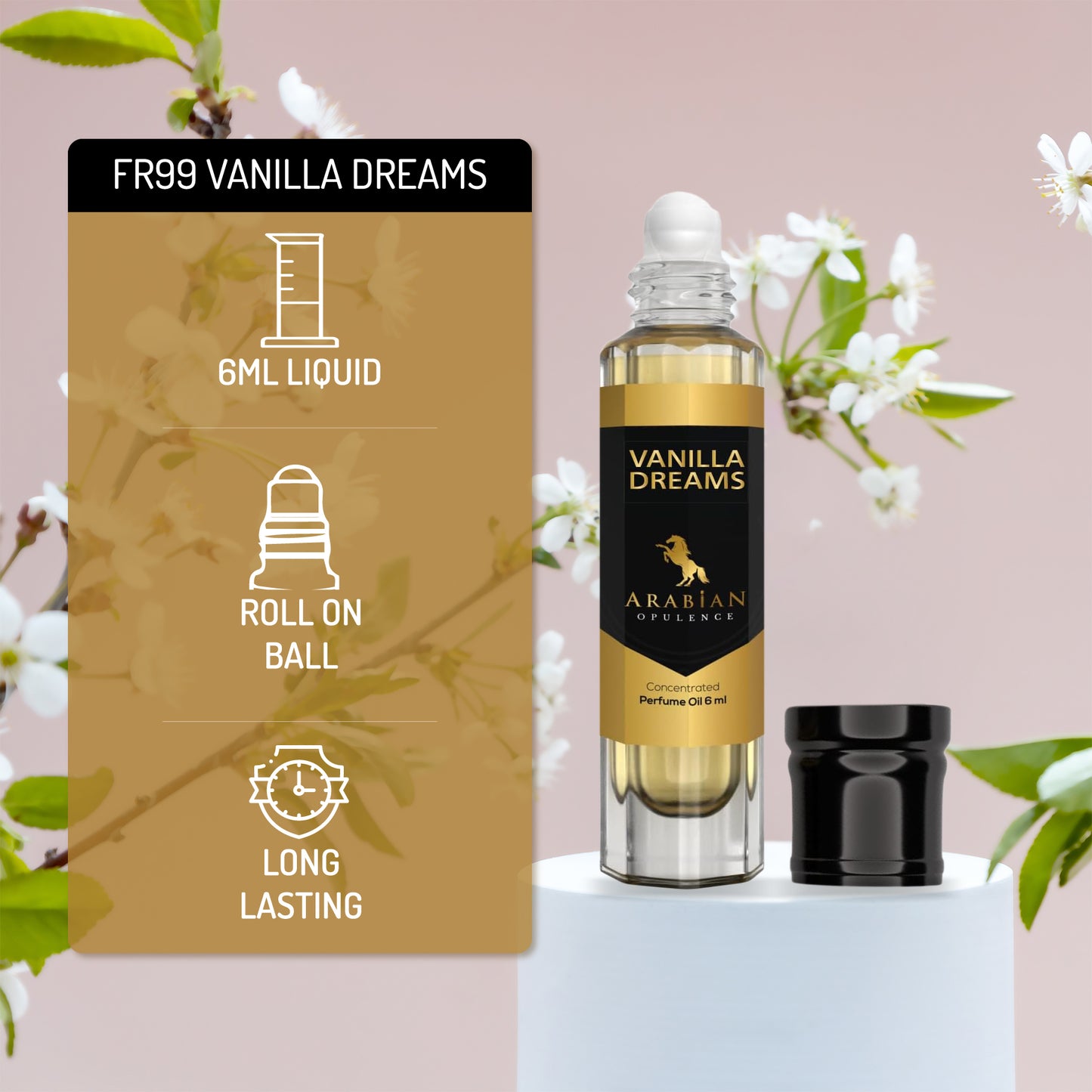 FR99 DREAMY VANILLA - Perfume Body Oil - Alcohol Free