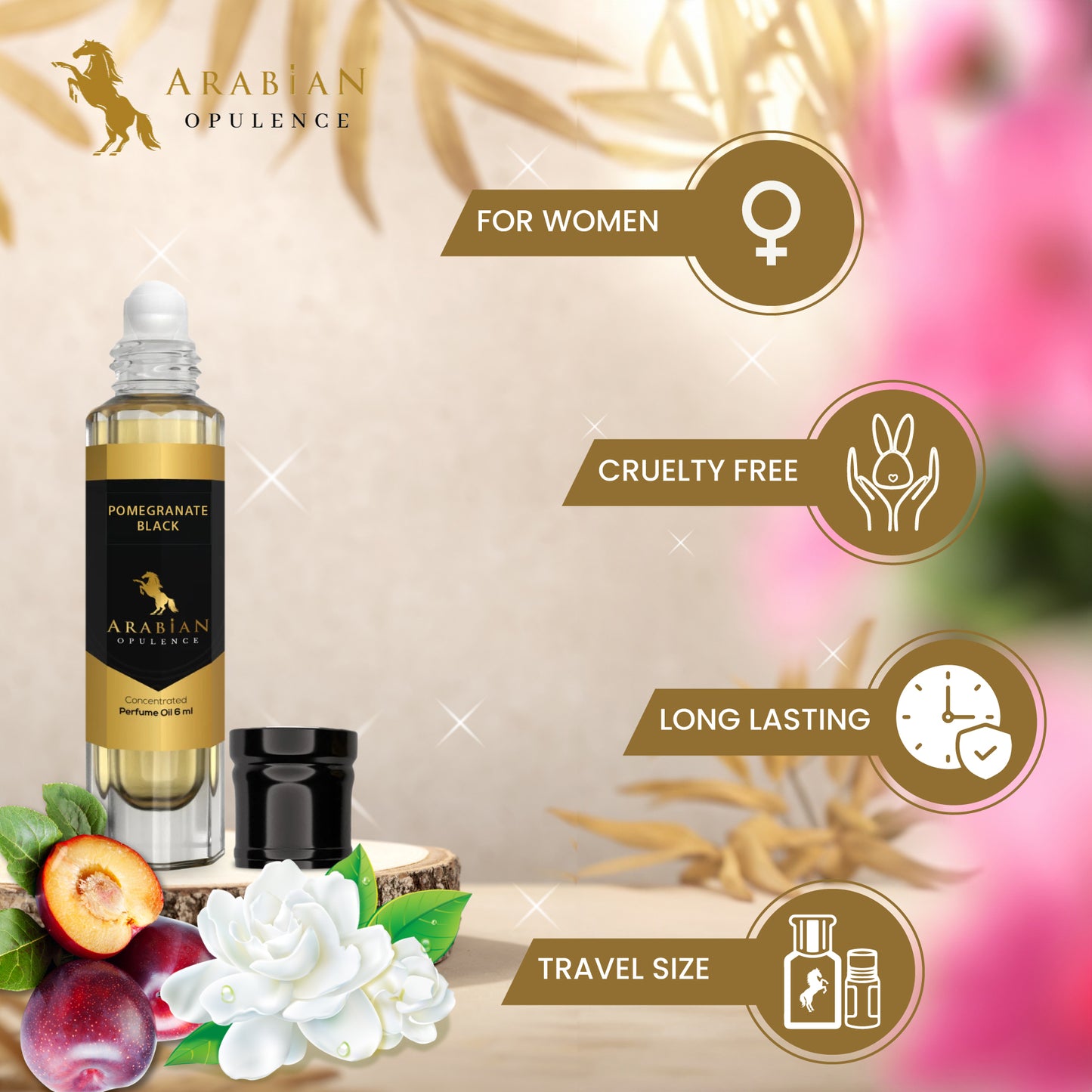 FR239 BLACK POMEGRANATE - Perfume Body Oil - Alcohol Free
