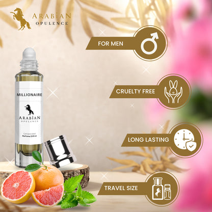 FR1 MILLIONAIRE -  perfume oil for men. - Perfume Body Oil - Alcohol Free