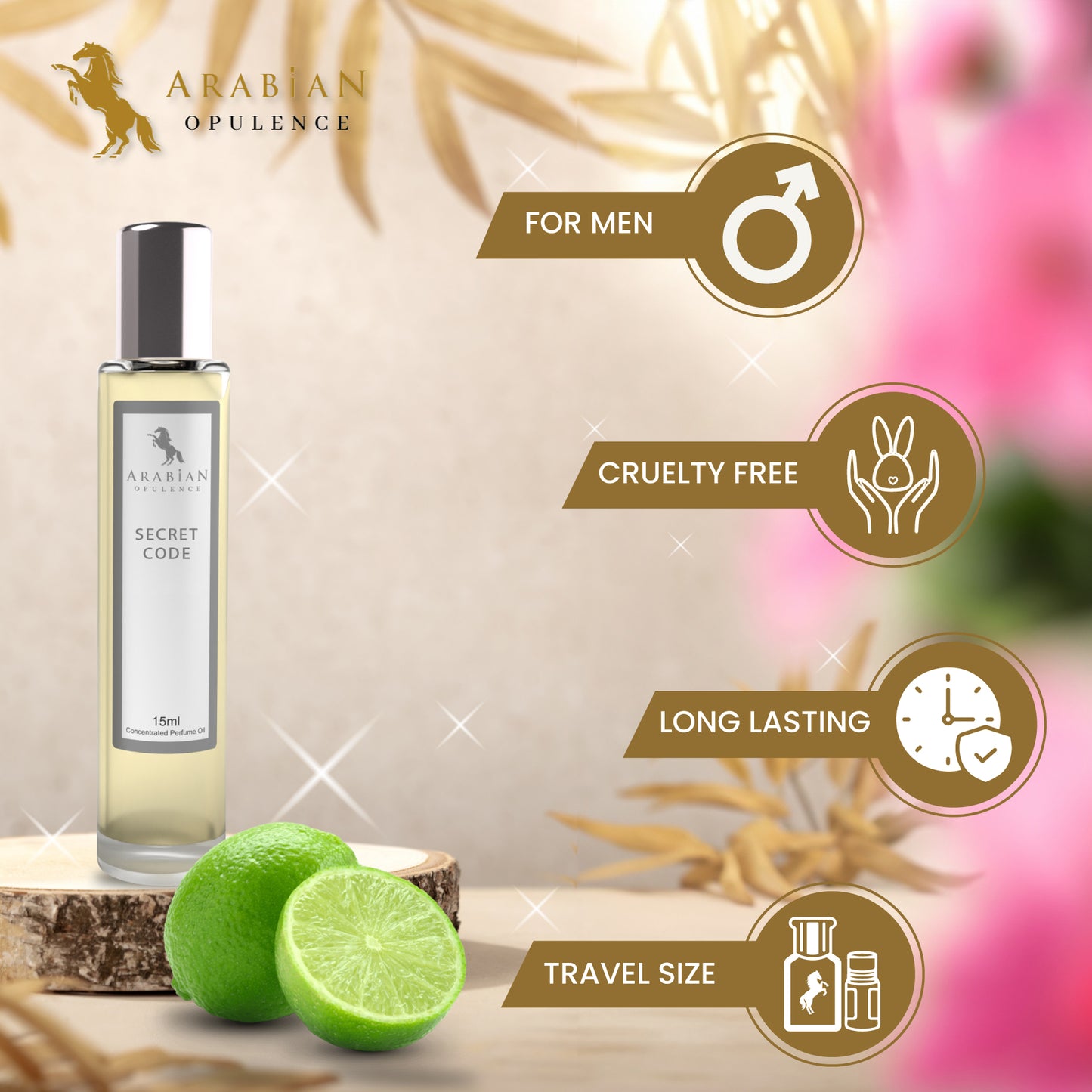 FR34 SECRET CODE M - Perfume Body Oil - Alcohol Free