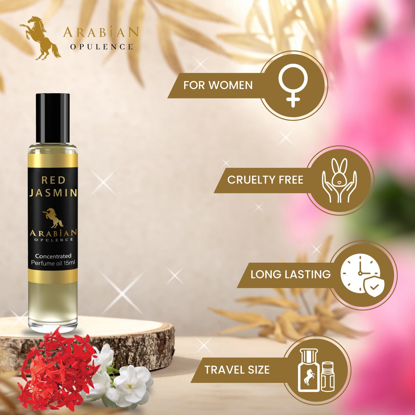 FR162 RED JASMIN FOR HER - Perfume Body Oil - Alcohol Free