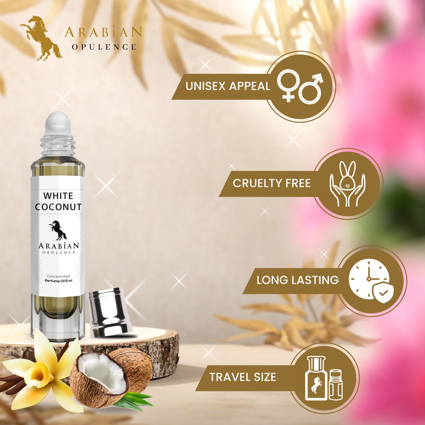 FR303 WHITE COCONUT U - Perfume Body Oil - Alcohol Free