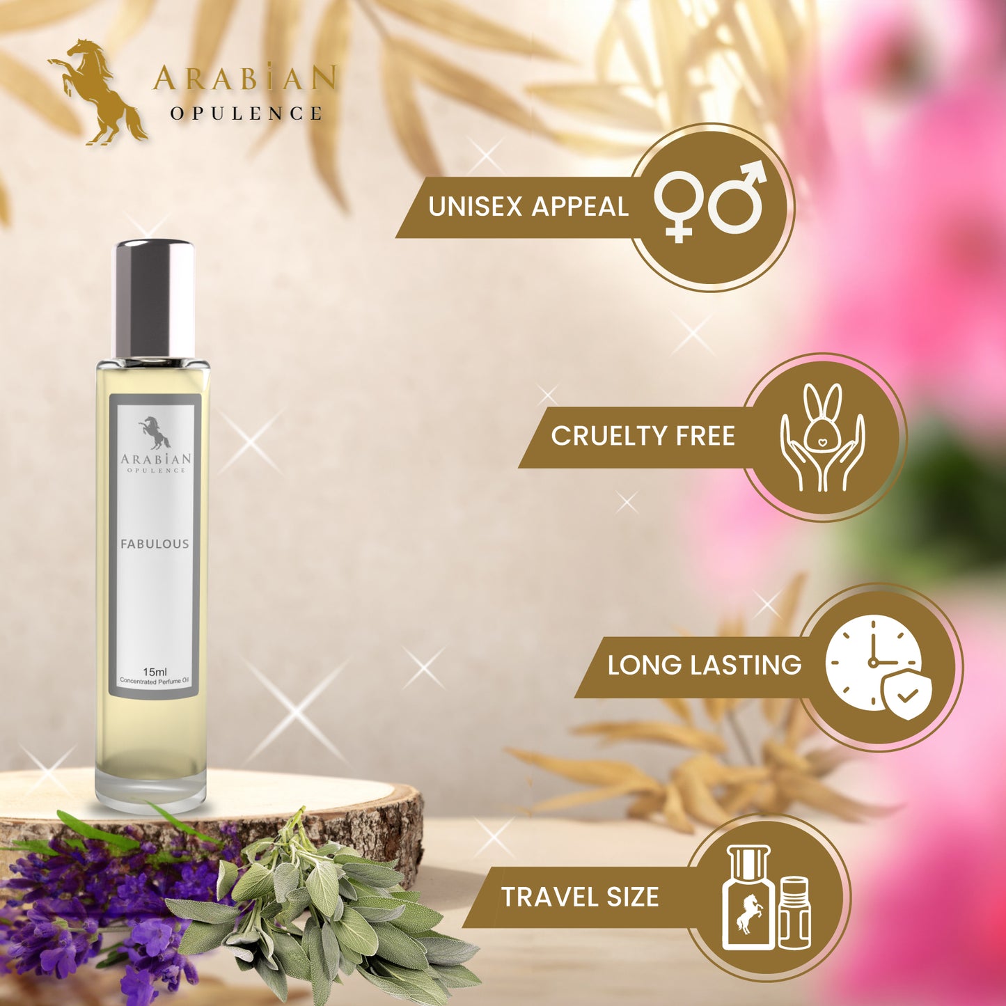 FR114 FABULOUS,  A unisex leather Roll-On Body Perfume Oil | Long-Lasting Alcohol-Free Fragrance
