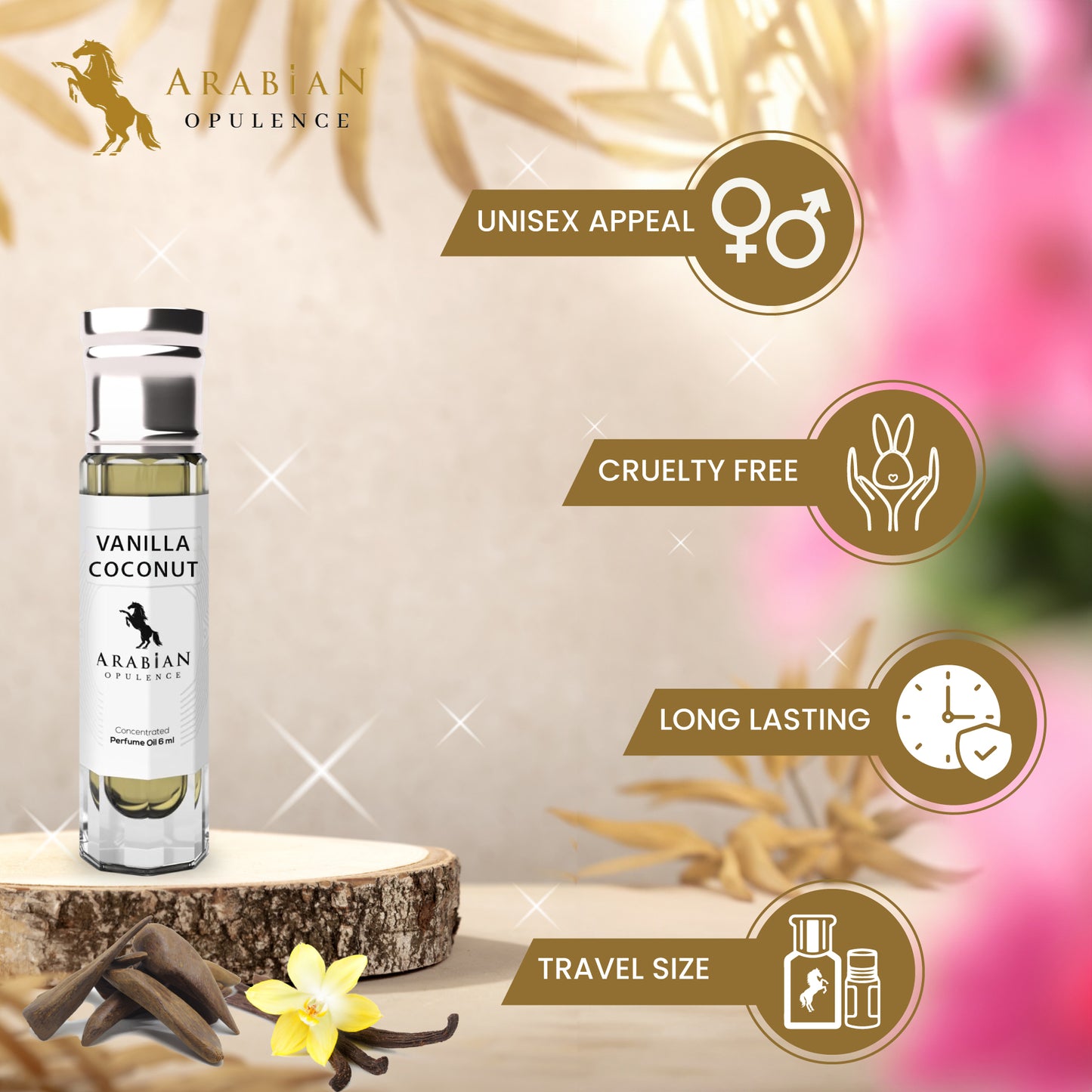 FR291 VANILLA COCONUT - Perfume Body Oil - Alcohol Free