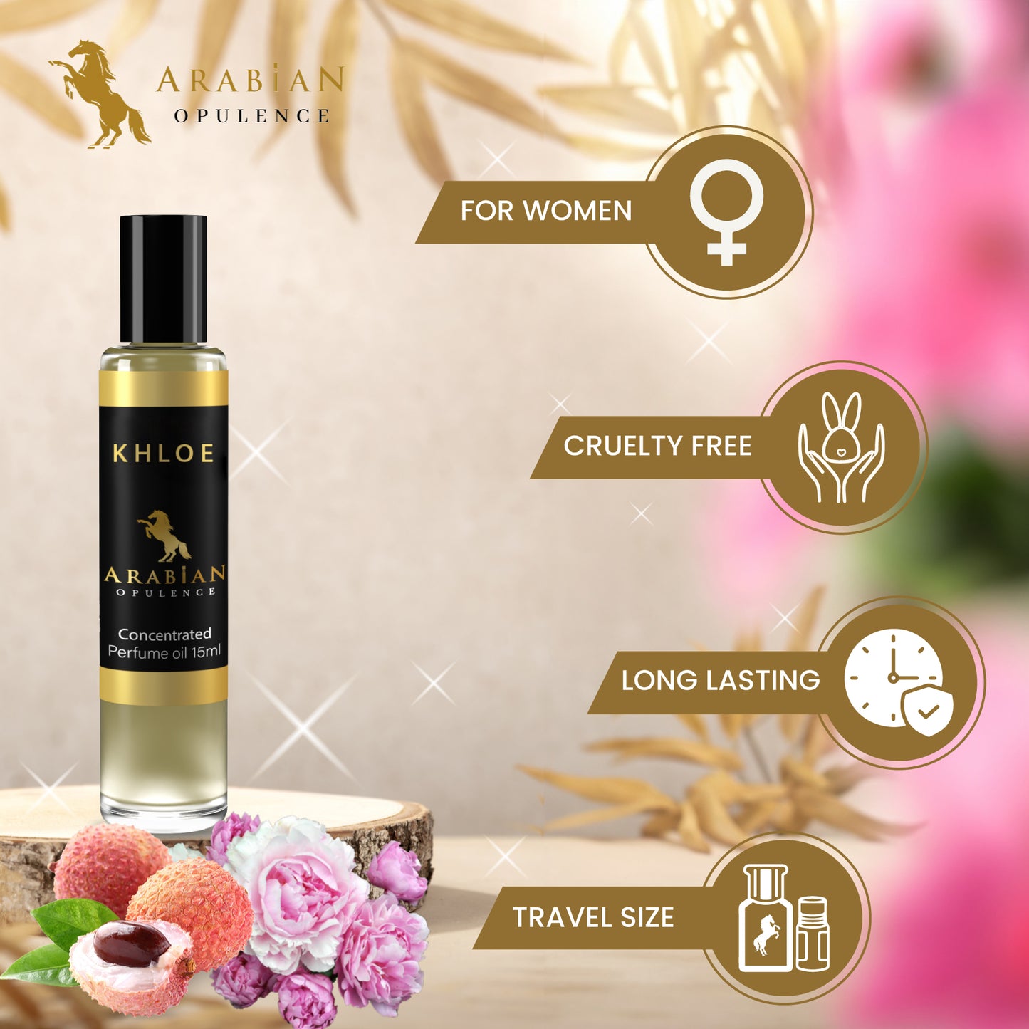 FR64 KHLOE FOR HER - Perfume Body Oil - Alcohol Free