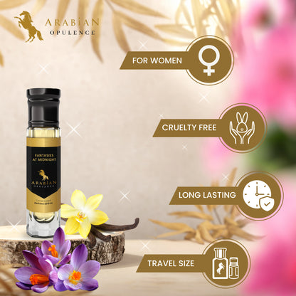 FR209 FANTASIES AT MIDNIGHT  FOR HER - Perfume Body Oil - Alcohol Free