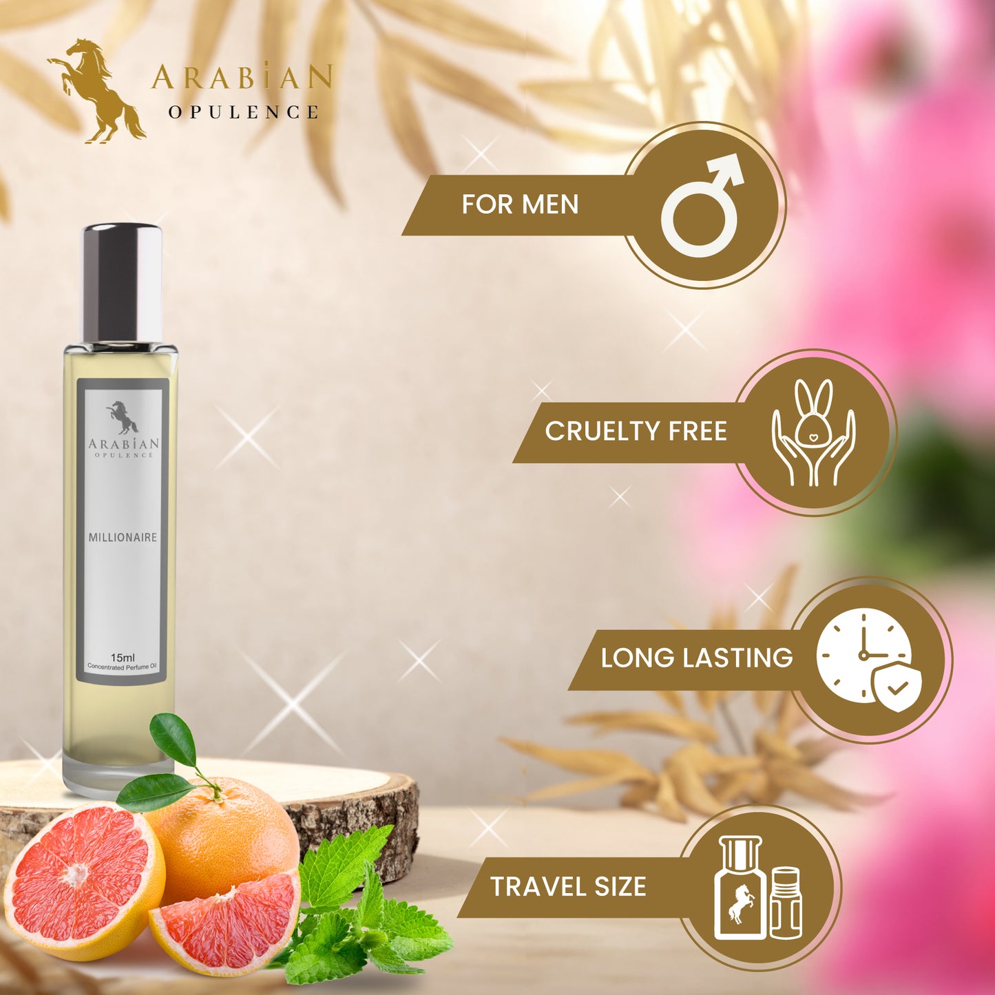 FR1 MILLIONAIRE -  perfume oil for men. - Perfume Body Oil - Alcohol Free