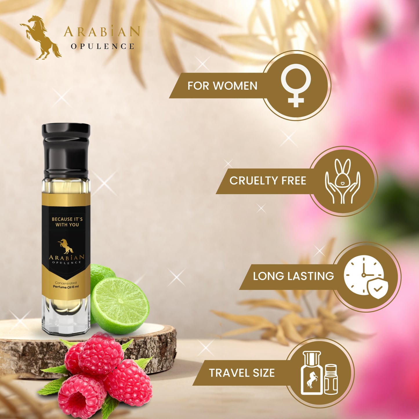 FR57 BECAUSE IT`S WITH YOU W - Perfume Body Oil - Alcohol Free