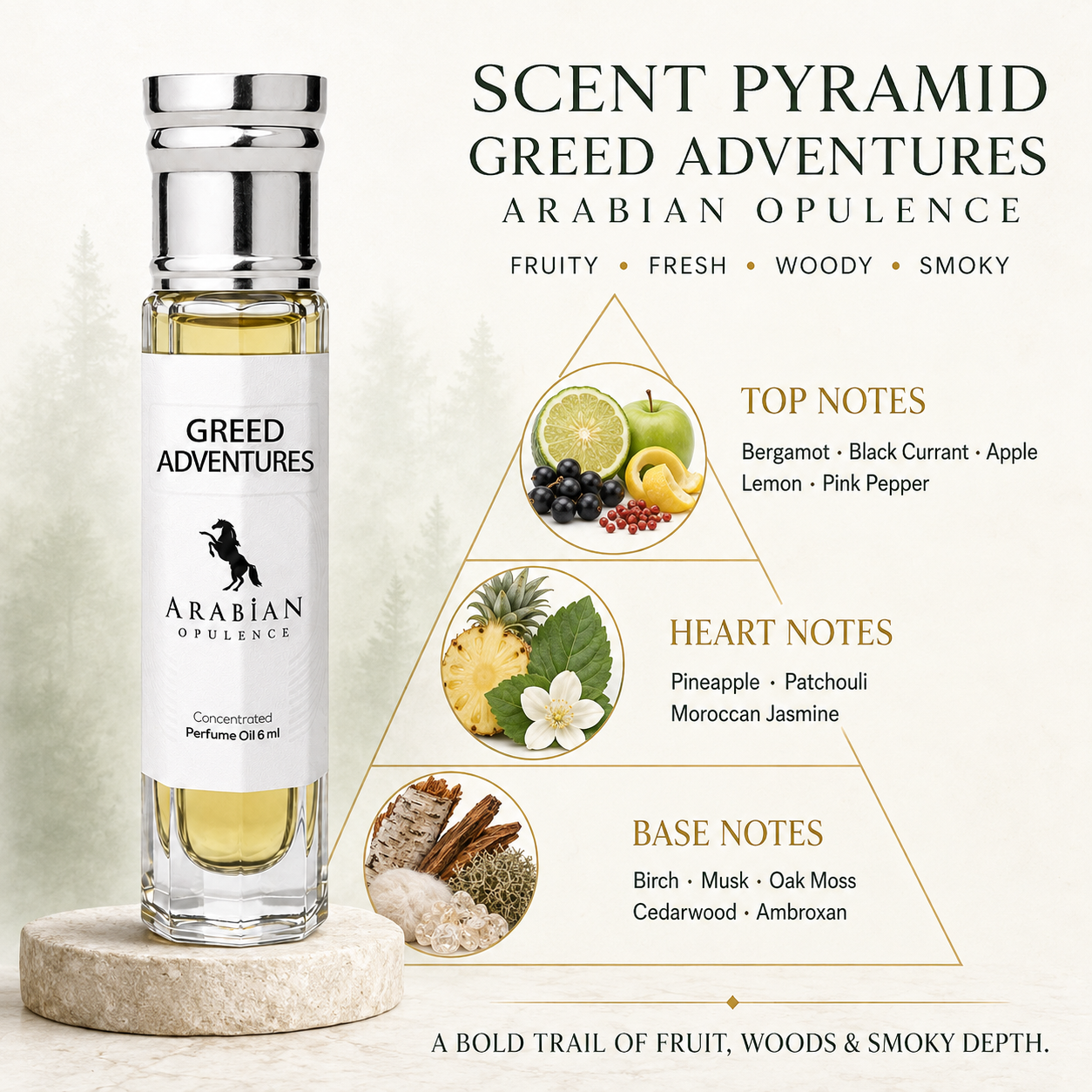 FR78 Greed Adventures M Perfume Body Oil | Alcohol-Free | 15ml