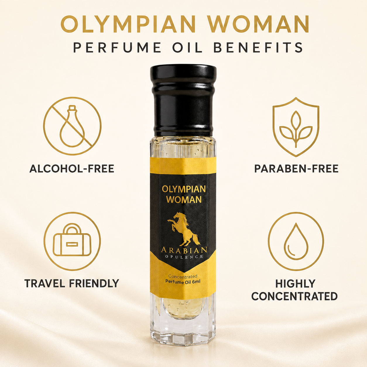 FR226 Olympian Woman Perfume Body Oil | Alcohol-Free | 15ml