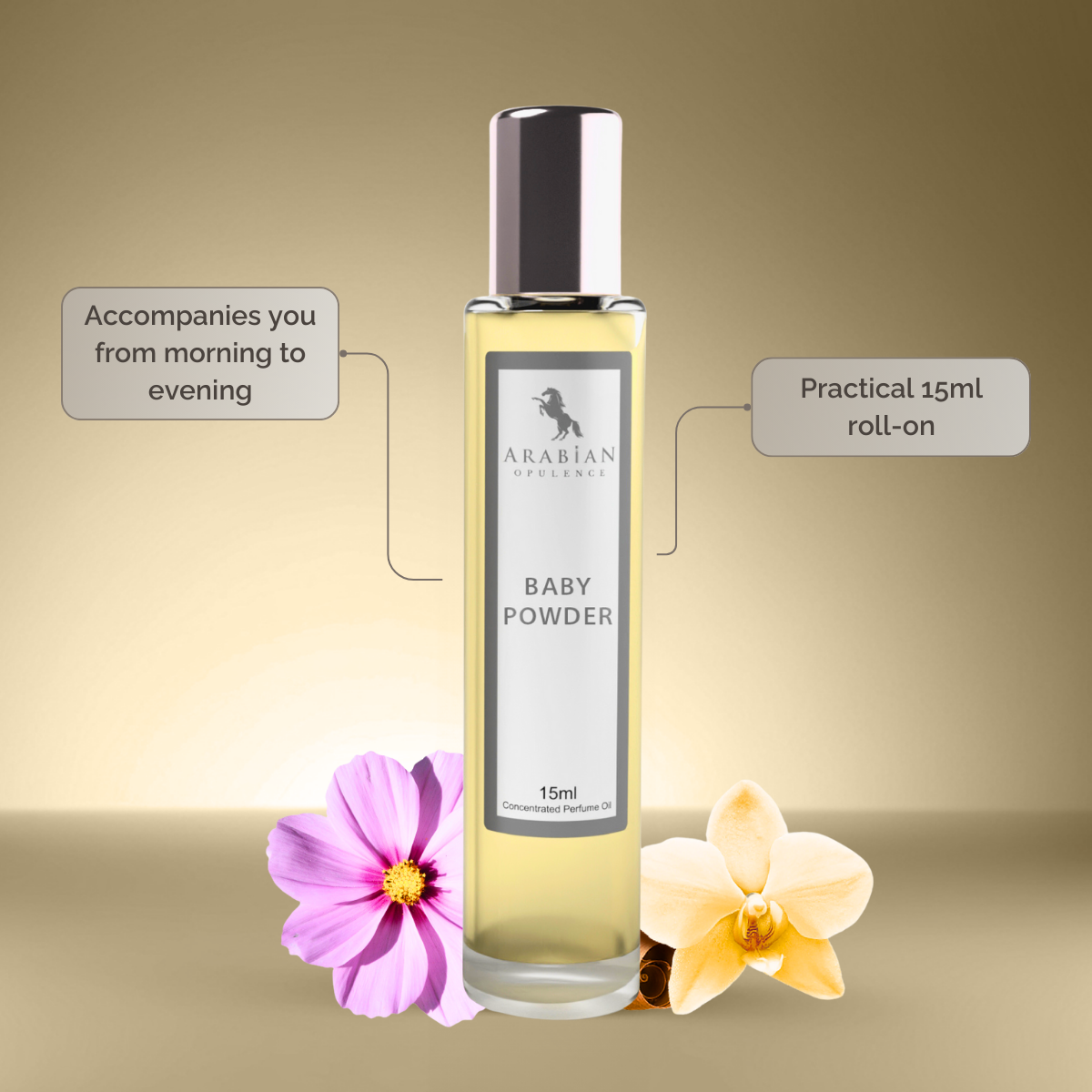 FR50 Baby Powder U Perfume Body Oil | Alcohol-Free | 15ml
