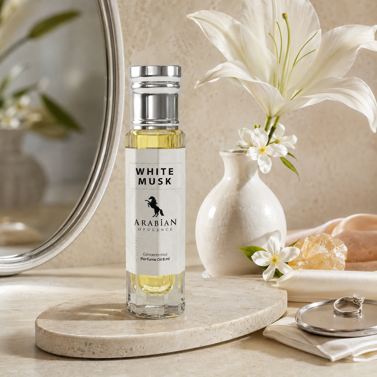 FR297 White Musk Perfume Body Oil | Alcohol-Free