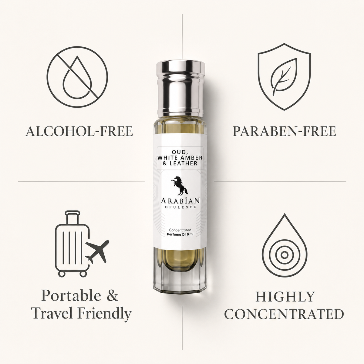 FR135 Oud, White Amber & Leather U