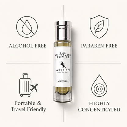 FR135 Oud, White Amber & Leather U