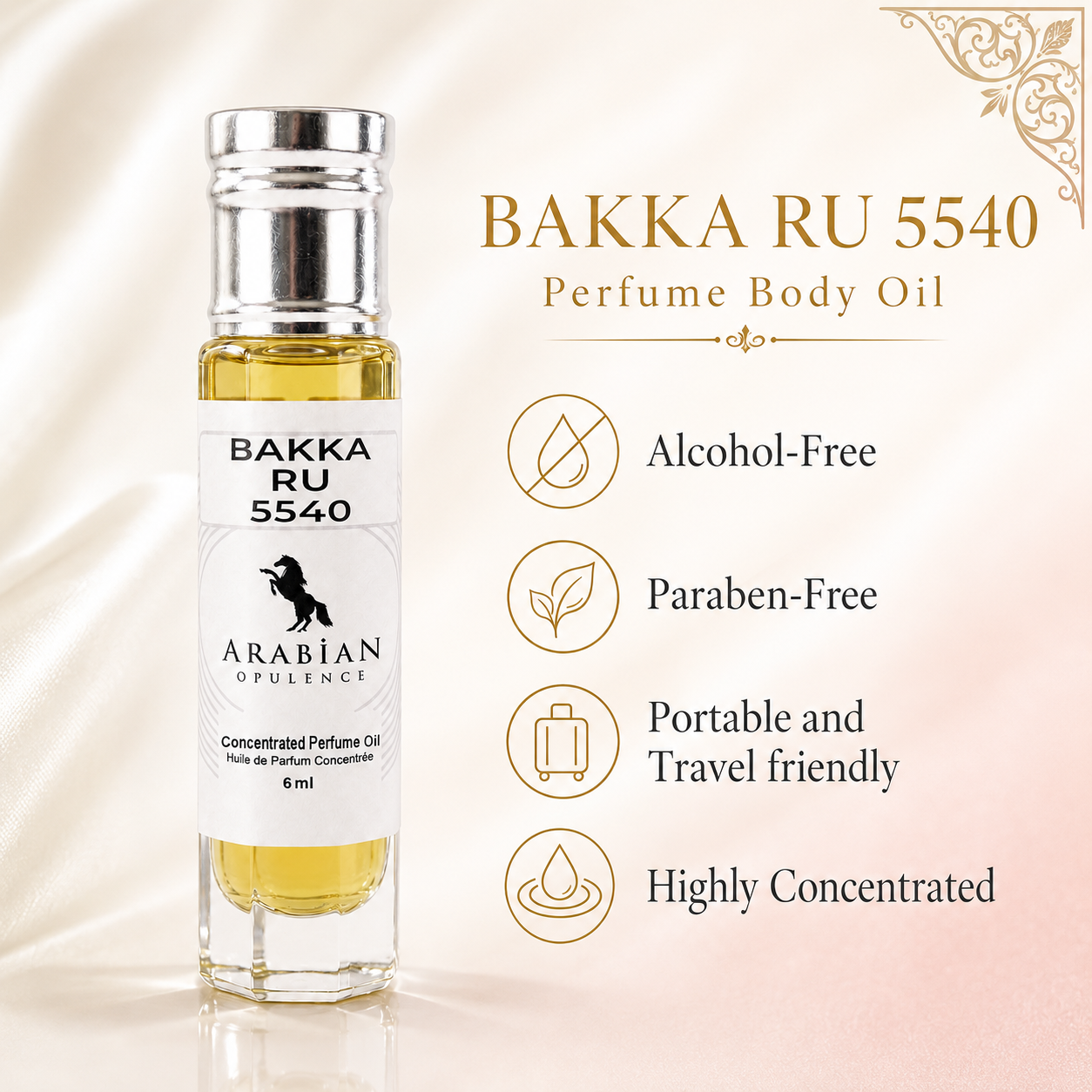 FR328 Bakka Ru 5540 Perfume Body Oil | Alcohol-Free | 15ml