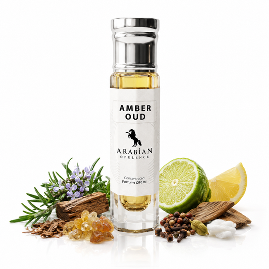 FR5 Amber Oud Perfume Body Oil | Alcohol-Free | 15ml