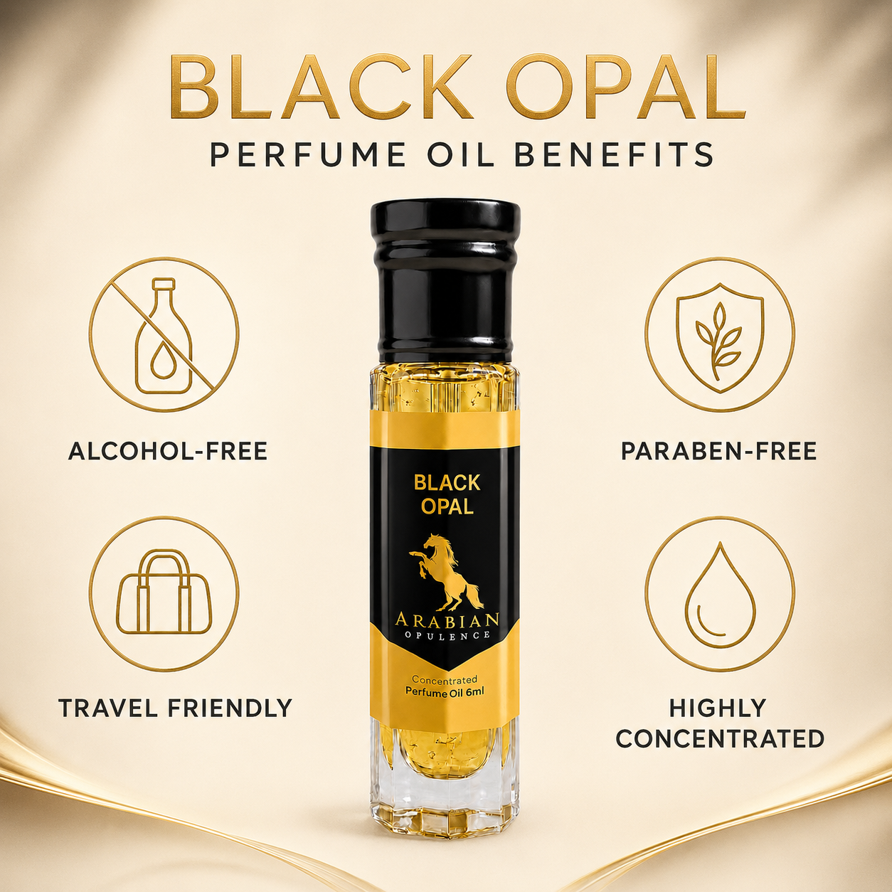 FR49 Black Opal W Perfume Body Oil | Alcohol-Free |