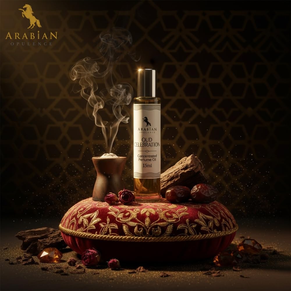 Arabian Opulence – FR117 Oud Celebration Perfume Oil Roll-On 15 ml | Unisex | Alcohol-Free Attar | Bold & Long-Lasting