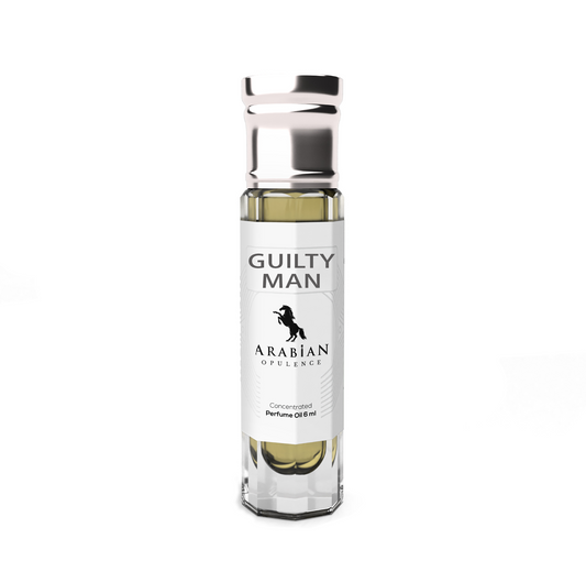 FR121 GUILTY MAN - An Amber Woody Perfume Body Oil for Men | Long-Lasting Alcohol-Free Fragrance