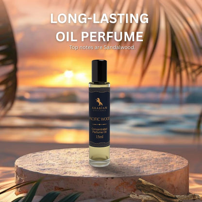 Arabian Opulence – FR126 Pacific Wood Perfume Oil Roll-On 15 ml | For Men | Alcohol-Free Attar | Woody & Long-Lasting