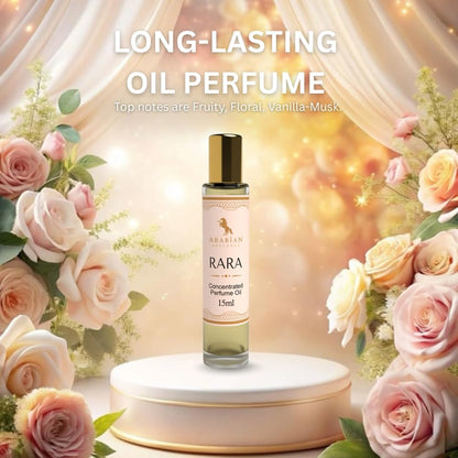 Arabian Opulence – FR127 Rara Perfume Oil Roll-On 15 ml | For Women | Alcohol-Free Attar | Soft, Everyday Wear