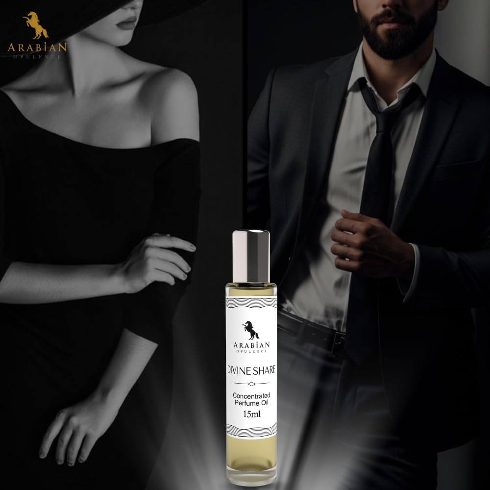 Arabian Opulence – FR79 Divine Share Perfume Oil Roll-On 15 ml | Unisex | Alcohol-Free Attar | Rich & Long-Lasting