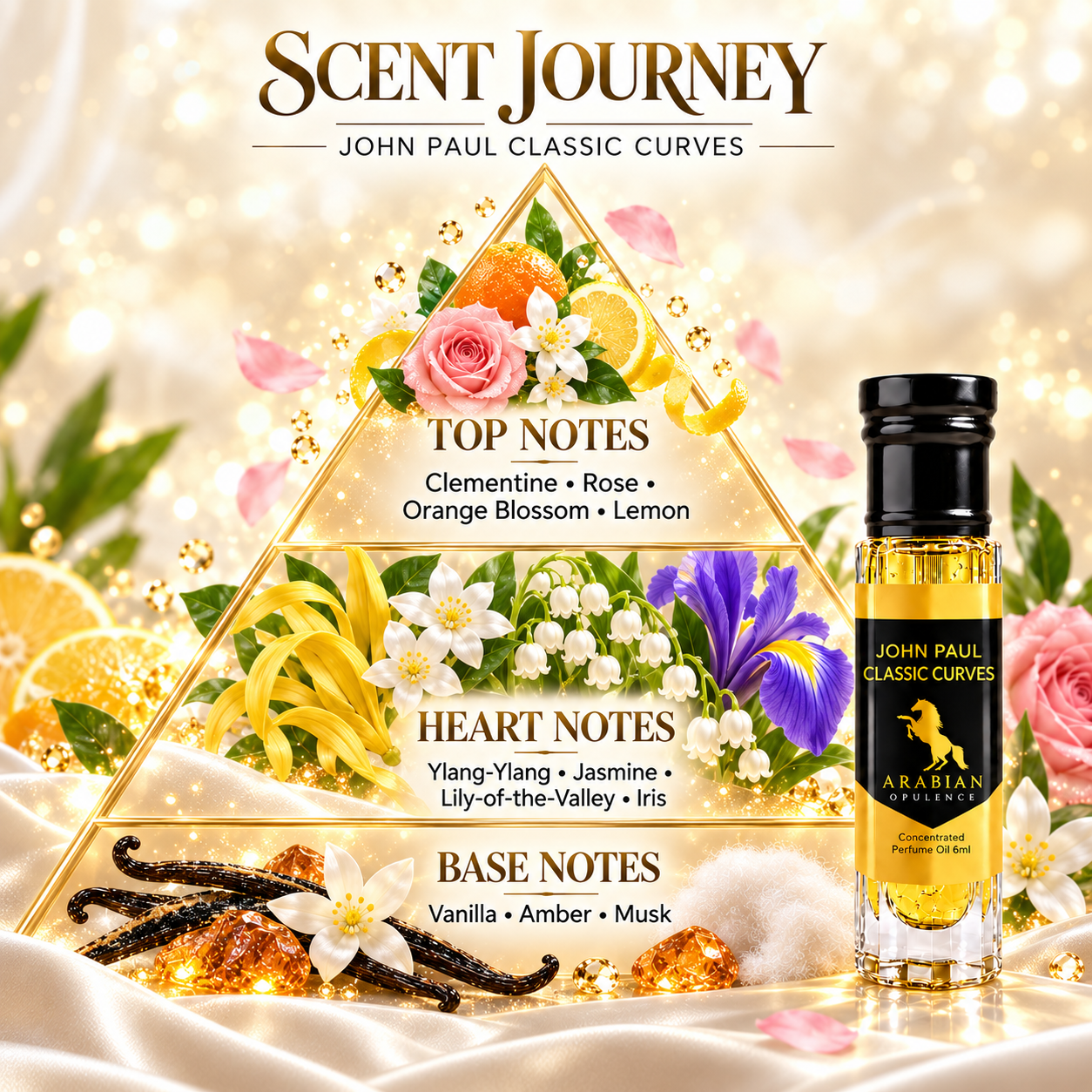 FR161 John Paul Classic Curves Perfume Body Oil | Alcohol-Free | 15ml
