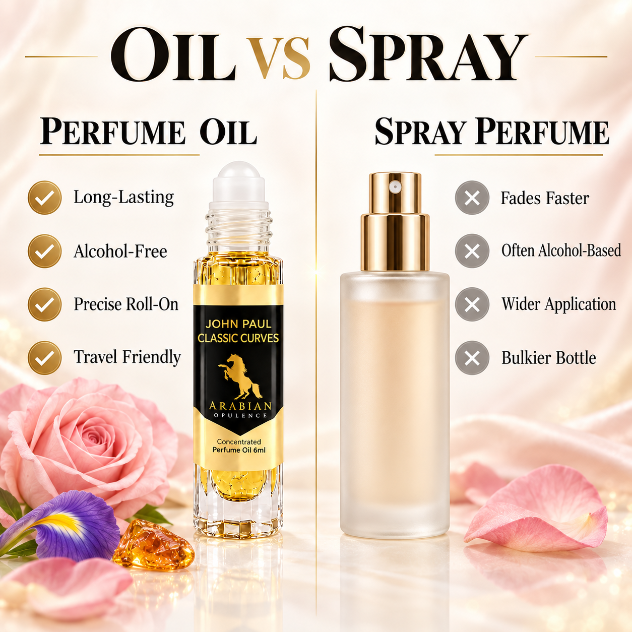 FR161 John Paul Classic Curves Perfume Body Oil | Alcohol-Free | 15ml