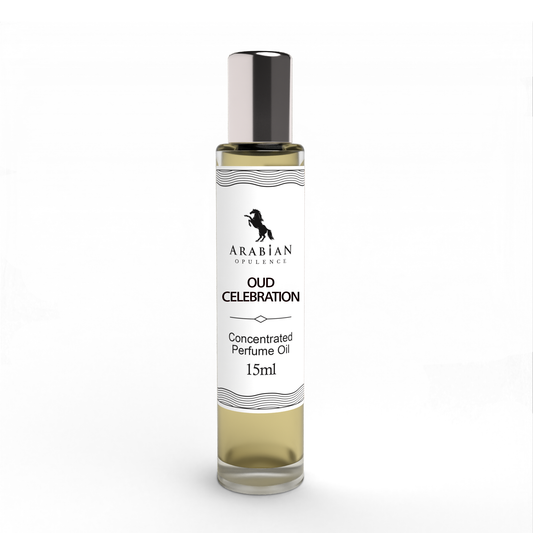 Arabian Opulence – FR117 Oud Celebration Perfume Oil Roll-On 15 ml | Unisex | Alcohol-Free Attar | Bold & Long-Lasting