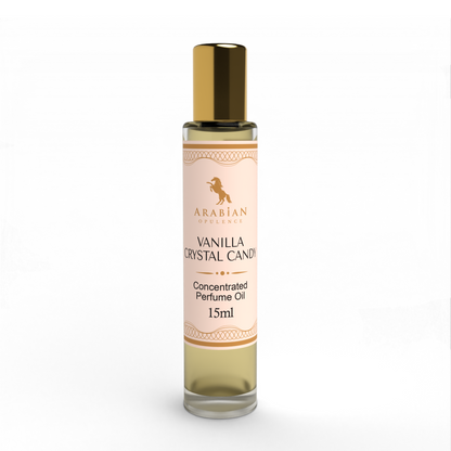 Arabian Opulence – FR108 Vanilla Crystal Candy Perfume Oil Roll-On 15 ml | For Women | Alcohol-Free Attar | Sweet & Long-Lasting