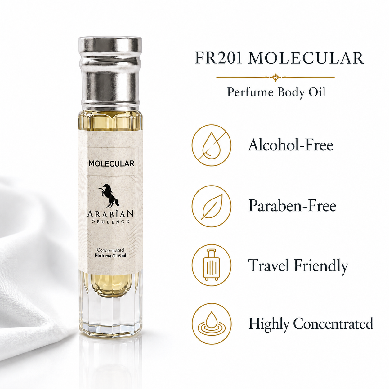 FR201 Molecular U Perfume Body Oil | Alcohol-Free | 15ml
