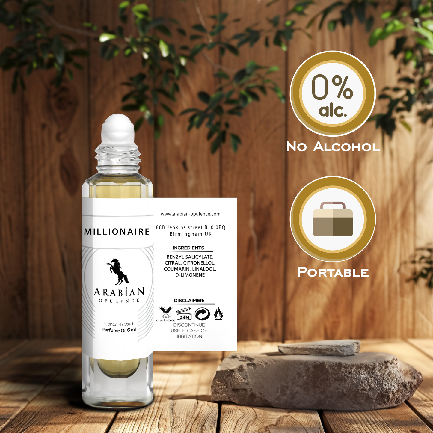FR1 MILLIONAIRE -  perfume oil for men. - Perfume Body Oil - Alcohol Free