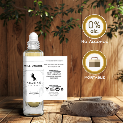 FR1 MILLIONAIRE -  perfume oil for men. - Perfume Body Oil - Alcohol Free