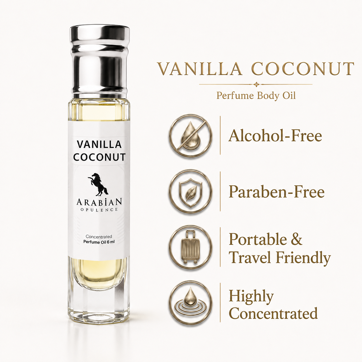 FR291 VANILLA COCONUT - Perfume Body Oil - Alcohol Free