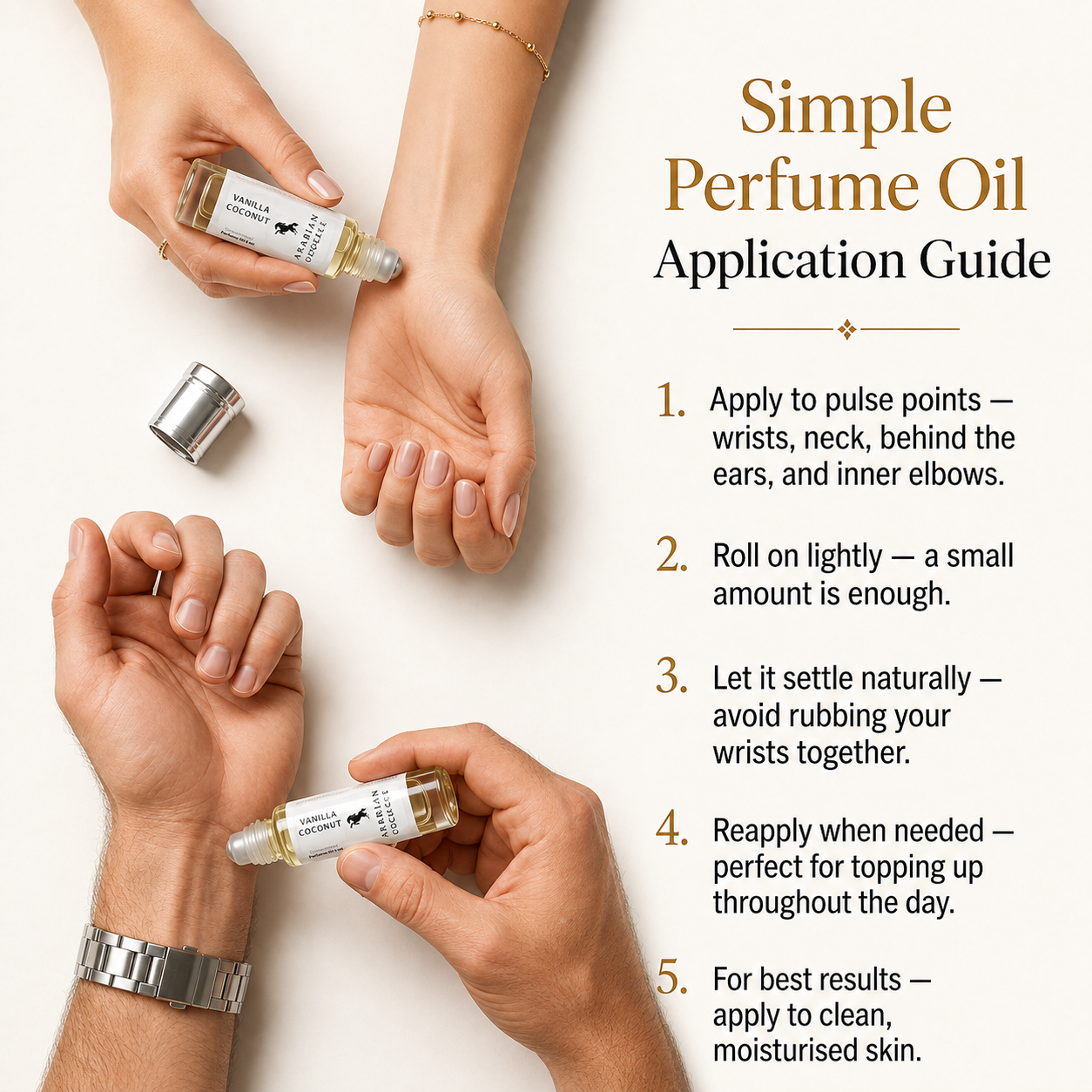 FR291 VANILLA COCONUT - Perfume Body Oil - Alcohol Free